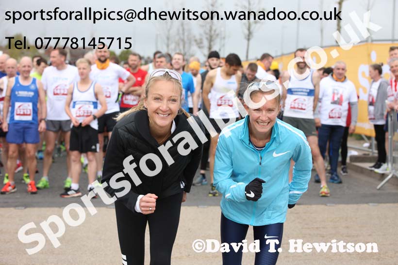 Paula Radcliffe and Aly Dixon, Sunderland City Half Marathon. Photo: David T. Hewitson/Sports for All Pics